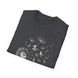 Surreal Garden Shirt, Dandelion Umbrellas Illusion Art Tee, Gardener Gift, Botanical Plant Tee