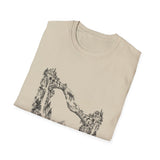 Surreal Fantasy Shirt, Hands Bridge Illusion Art Tee, Whimsical Dreamer Tee, Fantasy Lover Gift