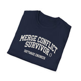 Merge Conflict Survivor Shirt, Funny Software Engineer Shirt, Programmer Gift, Software Developer Tee, Coder Gift