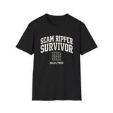 Seam Ripper Survivor Shirt, Funny Quilter Shirt, Quilter Gift, Quilting Tee, Sewing Lover Gift