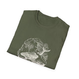 Surreal Ocean Shirt, Sky Whale Illusion Art Tee, Whale Sea Life Tee, Beach Lover Gift