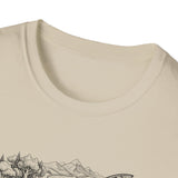 Surreal Forest Shirt, River Fish Illusion Art Tee, Wildlife Nature Tee, Outdoor Lover Gift