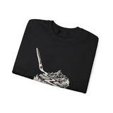 Surreal Artist Sweatshirt, Paintbrush River Illusion Art Crewneck, Artist Gift, Painter Tee, Vintage Engraving Tee