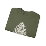 Surreal Christmas Sweatshirt, Pinecone House Illusion Art Crewneck, Christmas Gift, Winter Holiday Sweater