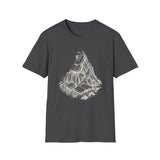 Surreal Bookish Shirt, Book Mountains Illusion Art Tee, Book Lover Gift, Reader Tee, Dark Academia Shirt