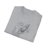 Surreal Vegetable Gardener Shirt, Carrot to Rocket Illusion Art Tee, Gardener Gift, Gardening Tee, Vegetable Garden Gift