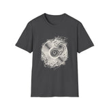 Surreal Music Shirt, Vinyl Galaxy Illusion Art Tee, Musician Gift, Piano Guitar Tee