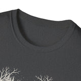 Surreal Christmas Shirt, Reindeer Forest Antlers Illusion Art Tee, Christmas Gift, Winter Holiday Tee