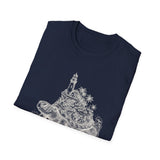 Surreal Ocean Shirt, Turtle Island Illusion Art Tee, Whale Sea Life Tee, Beach Lover Gift