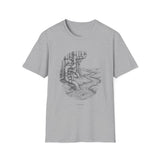 Surreal Plumber Shirt, Pipes to River Illusion Art Tee, Plumber Gift, Plumbing Tee, Tradesman Gift