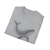 Surreal Bird Shirt, Starling Whale Illusion Art Tee, Bird Lover Gift, Birdwatching Tee