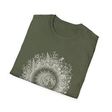 Surreal Celestial Shirt, Eclipse Wreath Illusion Art Tee, Moon Phase Tee, Mystical Witchy Gift