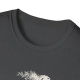 Surreal Bird Shirt, Heron Constellation Illusion Art Tee, Bird Lover Gift, Birdwatching Tee