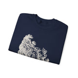 Surreal Celestial Sweatshirt, Moon Lantern Illusion Art Crewneck, Moon Phase Tee, Mystical Witchy Gift