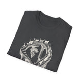 Surreal Cat Shirt, Endless Cat Staircase Illusion Art Tee, Cat Lover Gift, Vintage Engraving Cat Tee
