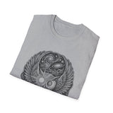 Surreal Celestial Shirt, Eclipse Owl Illusion Art Tee, Moon Phase Tee, Mystical Witchy Gift