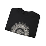 Surreal Celestial Sweatshirt, Eclipse Wreath Illusion Art Crewneck, Moon Phase Tee, Mystical Witchy Gift