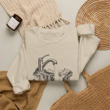 Surreal Mountain Sweatshirt, Faucet Waterfall Illusion Art Crewneck, Hiking Tee, Outdoor Lover Gift