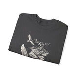 Surreal Bird Sweatshirt, Feather Quill River Illusion Art Crewneck, Bird Lover Gift, Birdwatching Tee