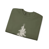 Surreal Christmas Sweatshirt, Christmas Tree Staircase Illusion Art Crewneck, Christmas Gift, Winter Holiday Sweater