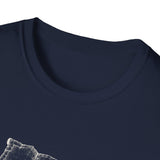 Surreal Travel Shirt, Map Ocean Waves Illusion Art Tee, Adventure Gift, Wanderlust Tee