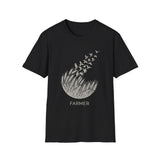 Surreal Farmer Shirt, Wheat to Birds Illusion Art Tee, Farmer Gift, Farm Tee, Homestead Gift