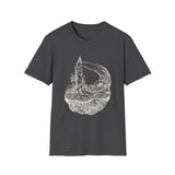 Surreal Ocean Shirt, Candle Lighthouse Illusion Art Tee, Whale Sea Life Tee, Beach Lover Gift