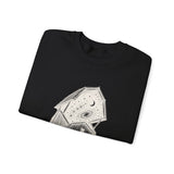 Surreal Farmer Sweatshirt, Starry Barn Illusion Art Crewneck, Farmer Gift, Farm Tee, Vintage Engraving Tee