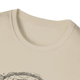 Surreal Cat Shirt, Cat Planet Illusion Art Tee, Cat Lover Gift, Vintage Engraving Cat Tee