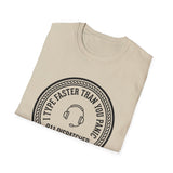 I Type Faster Than You Panic Shirt, Funny 911 Dispatcher Shirt, Dispatcher Gift, 911 Dispatcher Tee, Telecommunicator Gift