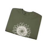 Surreal Garden Sweatshirt, Sunflower Galaxy Illusion Art Crewneck, Gardener Gift, Botanical Plant Tee