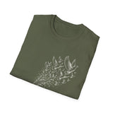 Surreal Firefighter Shirt, Fire Hose Doves Illusion Art Tee, Firefighter Gift, Vintage Engraving Tee