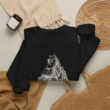 Surreal Bookish Sweatshirt, Book Mountains Illusion Art Crewneck, Book Lover Gift, Reader Tee, Dark Academia Shirt