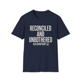 Reconciled and Unbothered Shirt, Funny Accountant Shirt, Accountant Gift, CPA Tee, Tax Season Gift