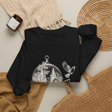 Surreal Bird Sweatshirt, Birdcage Forest Illusion Art Crewneck, Bird Lover Gift, Birdwatching Tee