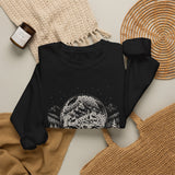 Surreal Christmas Sweatshirt, Snow Globe Village Illusion Art Crewneck, Christmas Gift, Winter Holiday Sweater