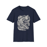 Surreal Forest Shirt, River Fish Illusion Art Tee, Wildlife Nature Tee, Outdoor Lover Gift