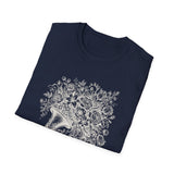 Surreal Music Shirt, Trumpet Garden Illusion Art Tee, Musician Gift, Piano Guitar Tee