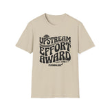Upstream Effort Award Shirt, Funny Paddler Shirt, Kayaker Gift, Paddling Tee, Lake Life Gift