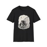 Surreal Camper Shirt, Tent to Pine Forest Illusion Art Tee, Camper Gift, Camping Tee, Outdoor Lover Gift