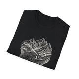 Surreal Hiker Shirt, Map to Mountains Illusion Art Tee, Hiker Gift, Hiking Tee, Outdoor Lover Gift