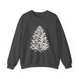 Surreal Christmas Sweatshirt, Pinecone House Illusion Art Crewneck, Christmas Gift, Winter Holiday Sweater
