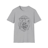 Surreal Celestial Shirt, Moon Swing Fox Illusion Art Tee, Moon Phase Tee, Mystical Witchy Gift