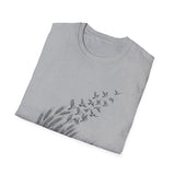 Surreal Farmer Shirt, Wheat to Birds Illusion Art Tee, Farmer Gift, Farm Tee, Homestead Gift