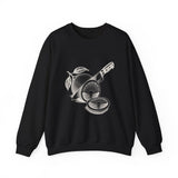 Surreal Chef Sweatshirt, Lemon Sunrise Illusion Art Crewneck, Chef Gift, Vintage Engraving Tee