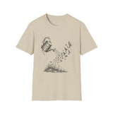 Surreal Garden Shirt, Watering Can Birds Illusion Art Tee, Gardener Gift, Botanical Plant Tee