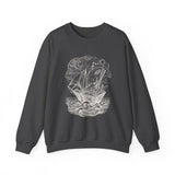Surreal Bookish Sweatshirt, Book Boat Illusion Art Crewneck, Book Lover Gift, Reader Tee, Dark Academia Shirt