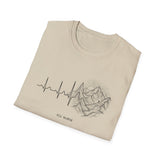 Surreal ICU Nurse Shirt, Monitor to Mountains Illusion Art Tee, ICU Nurse Gift, Critical Care Nurse Tee, Nurse Week Gift