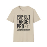 Pop-Out Target Pro Shirt, Funny Combat Archery Shirt, Archery Gift, Archer Tee, Combat Archery Gift