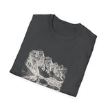 Surreal Paddler Shirt, Kayak to Mountain Illusion Art Tee, Kayaker Gift, Paddling Tee, Lake Life Gift